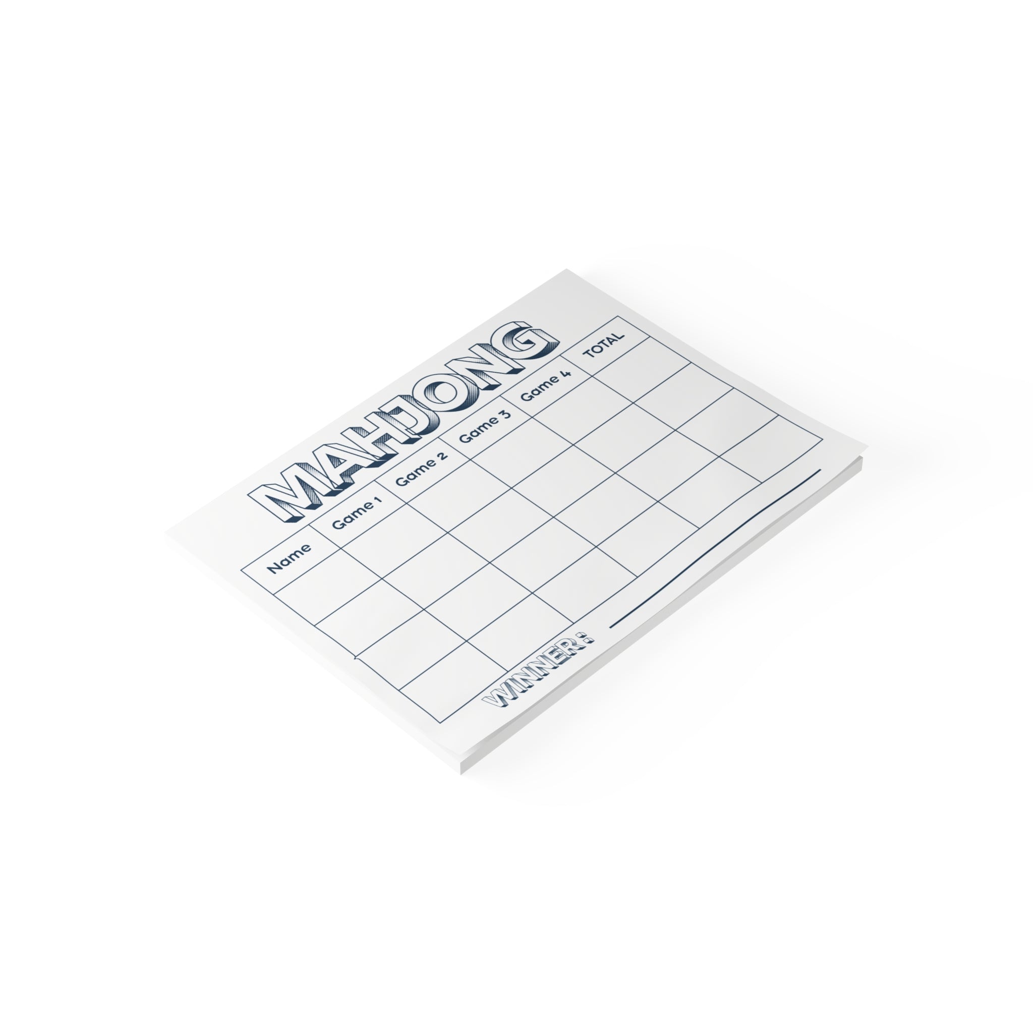 Mahjong Scorecard - Post-it® Sticky Pad - 8''x6'' Secondary image