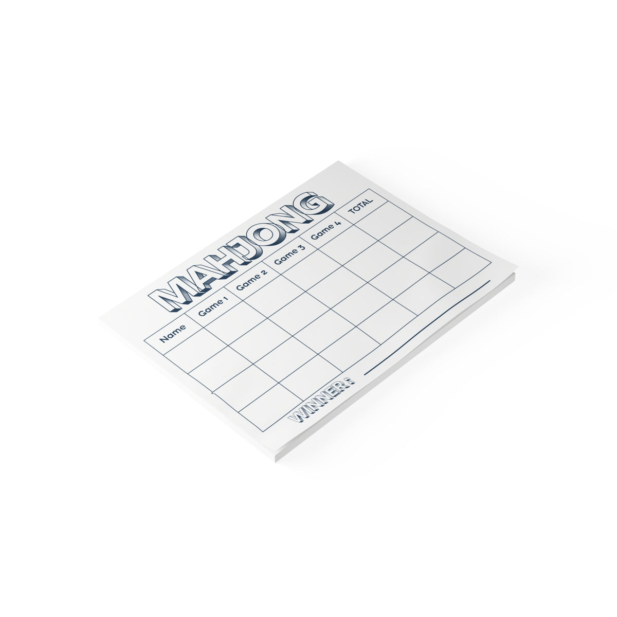 Mahjong Scorecard - Post-it® Sticky Pad - 8''x6''
