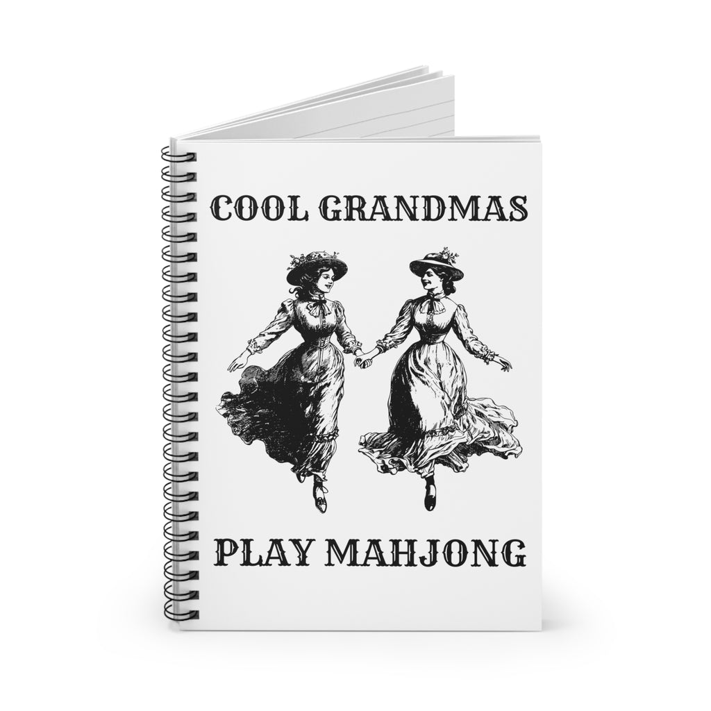 Spiral Notebook - Cool Grandmas Play Mahjong