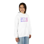 Youth Hoodie — "Peace Love Mahjong" Cute Pastel Mahjong Pullover