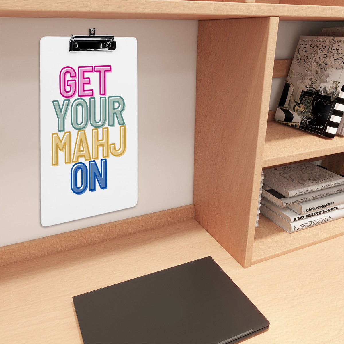 Acrylic Clipboard - Get Your Mahj On
