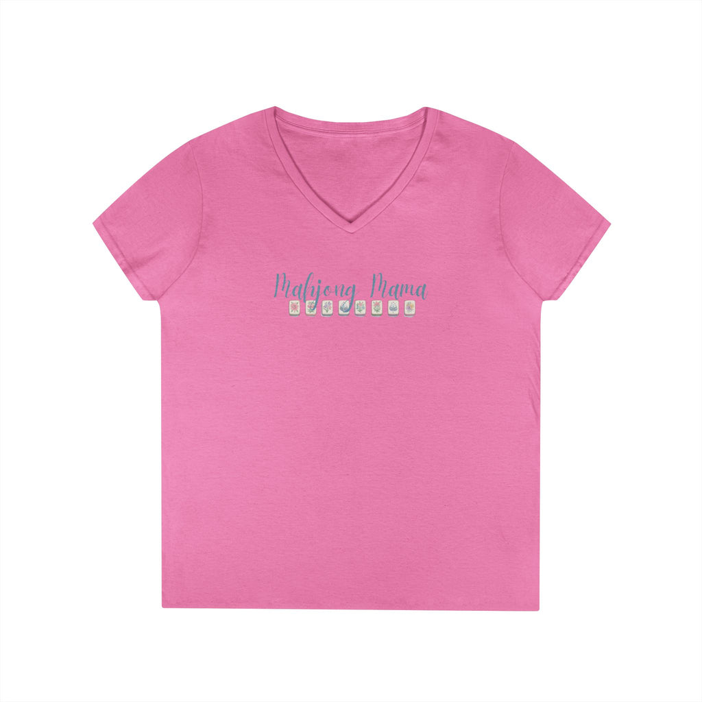 T-Shirt - Mahjong Mama - (Womens V-Neck)