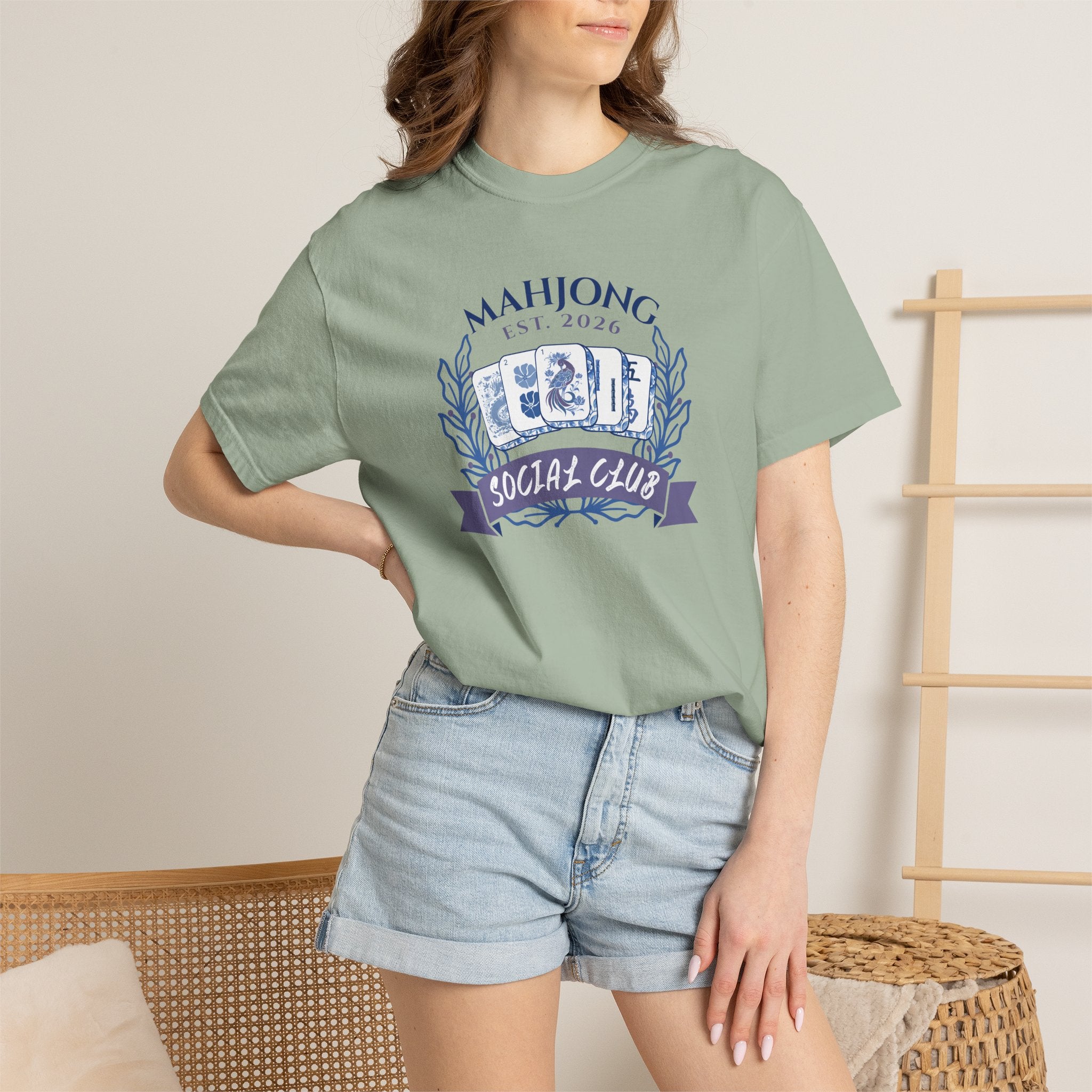 T-Shirt - Mahjong Social Club (Comfort Colors - Unisex)