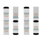 Crew Socks - Dots Craks Bams Snacks