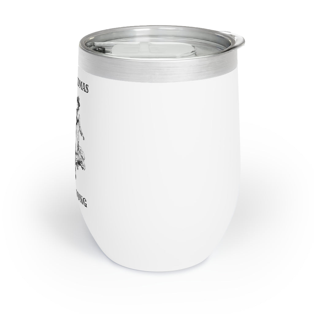 Chill Wine Tumbler - Cool Grandmas Play Mahjong