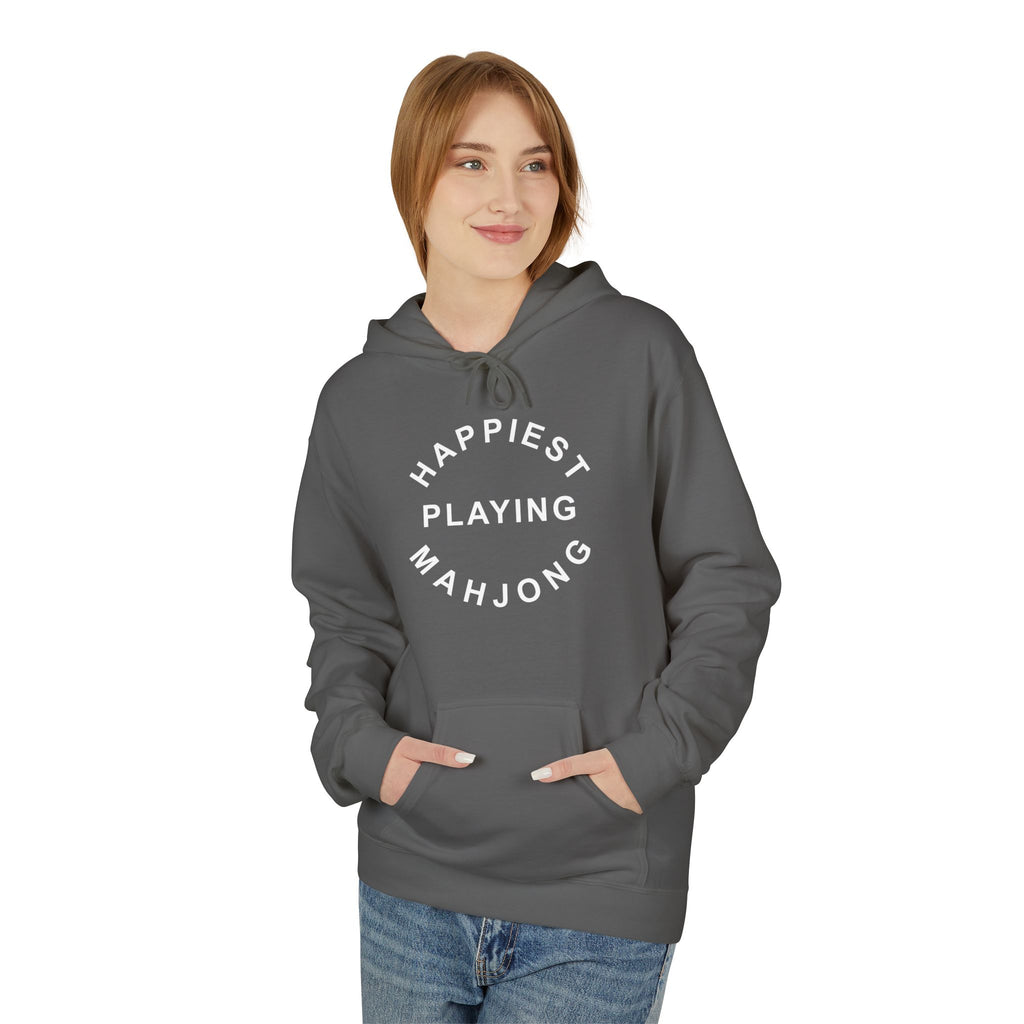 Hoodie - Happiest Playing Mahjong