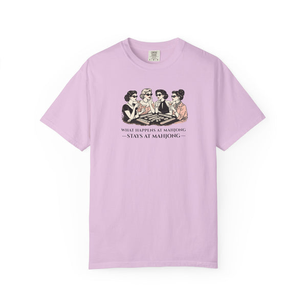 T-Shirt — "What Happens at Mahjong… Stays at Mahjong" (Comfort Colors - Unisex)