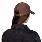 Hat - Embroidered Mahjong Dragon Tile on Corduroy Baseball Hat