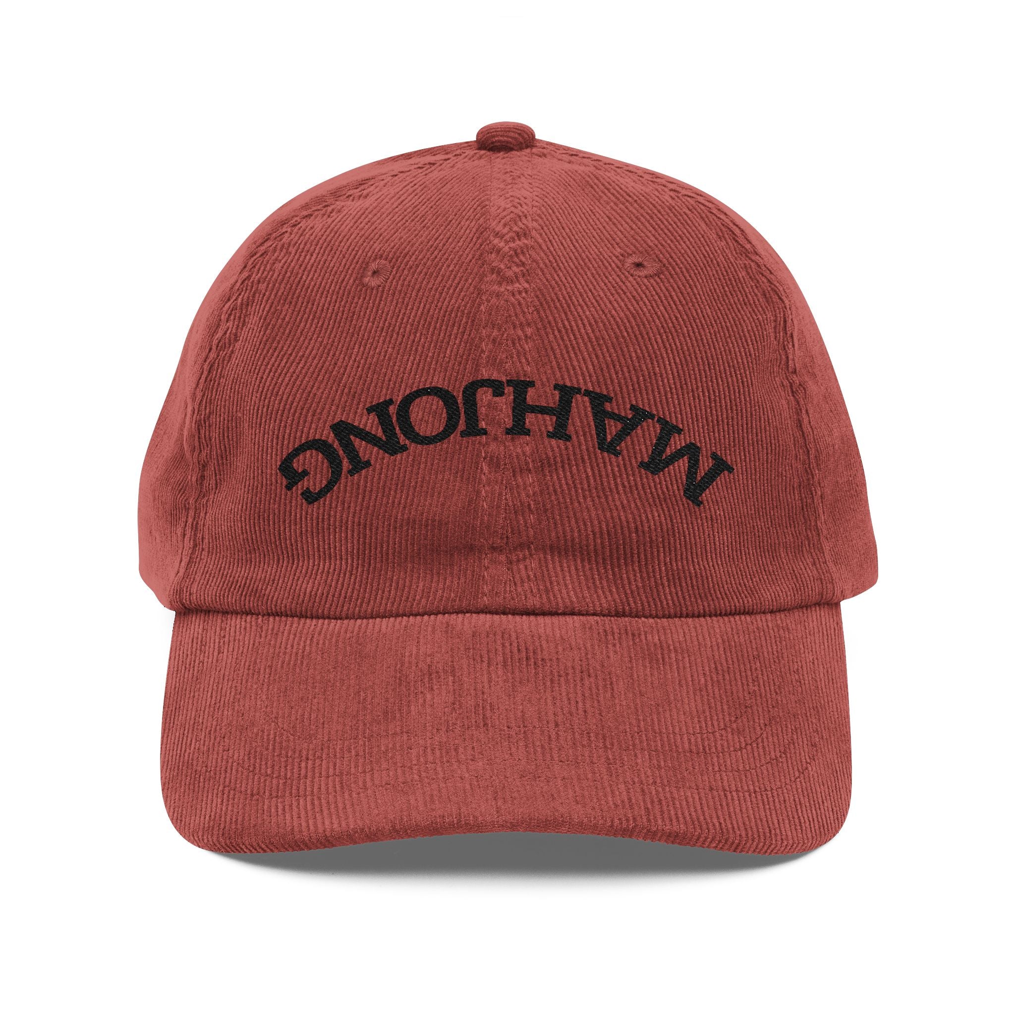Vintage Corduroy Baseball Cap — Embroidered ‘Mahjong’ Secondary image