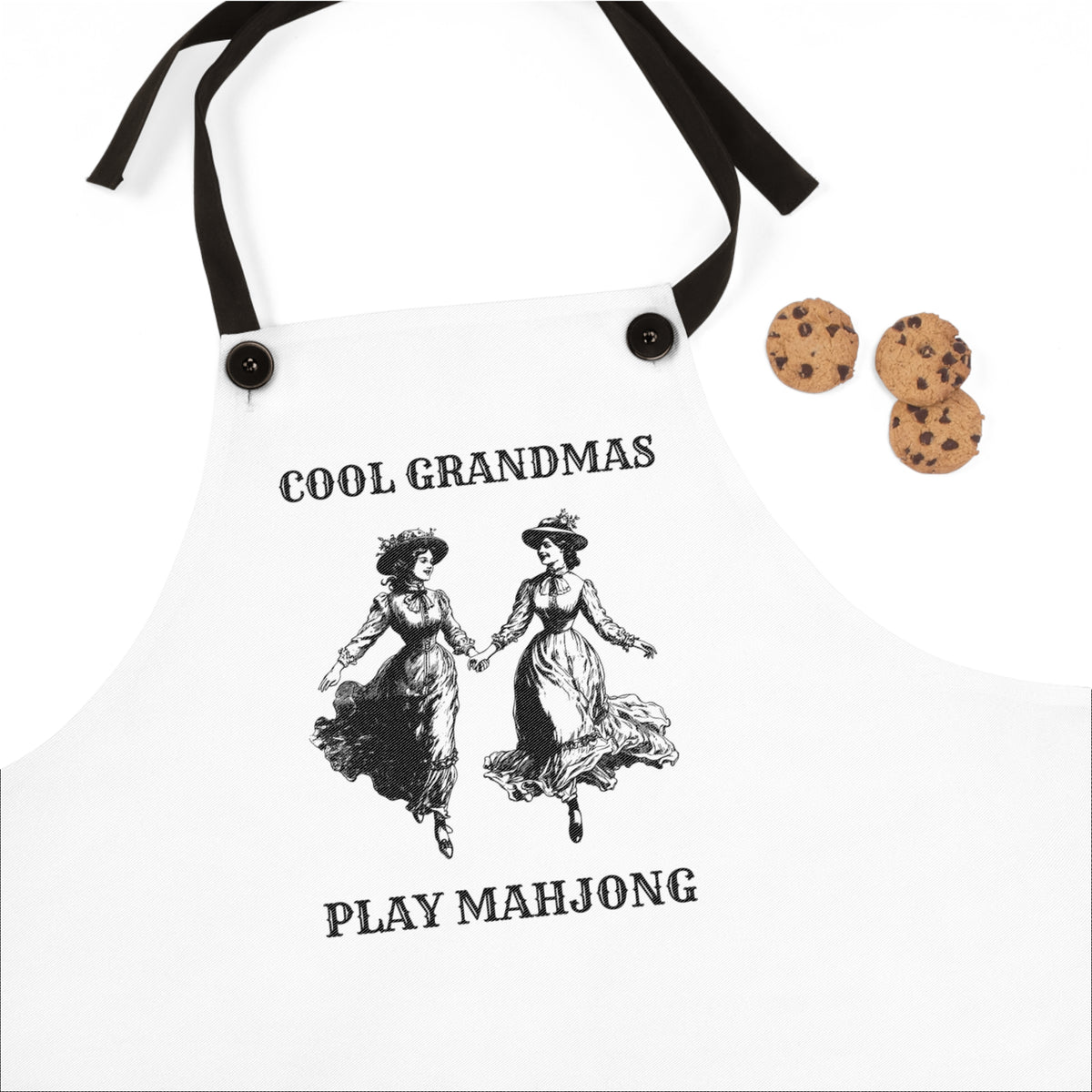 Apron - Cool Grandmas Play Mahjong