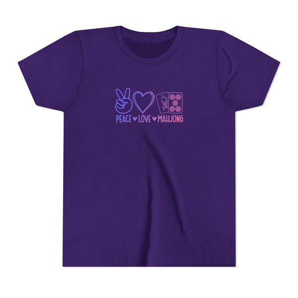 Youth Tee - Peace Love Mahjong