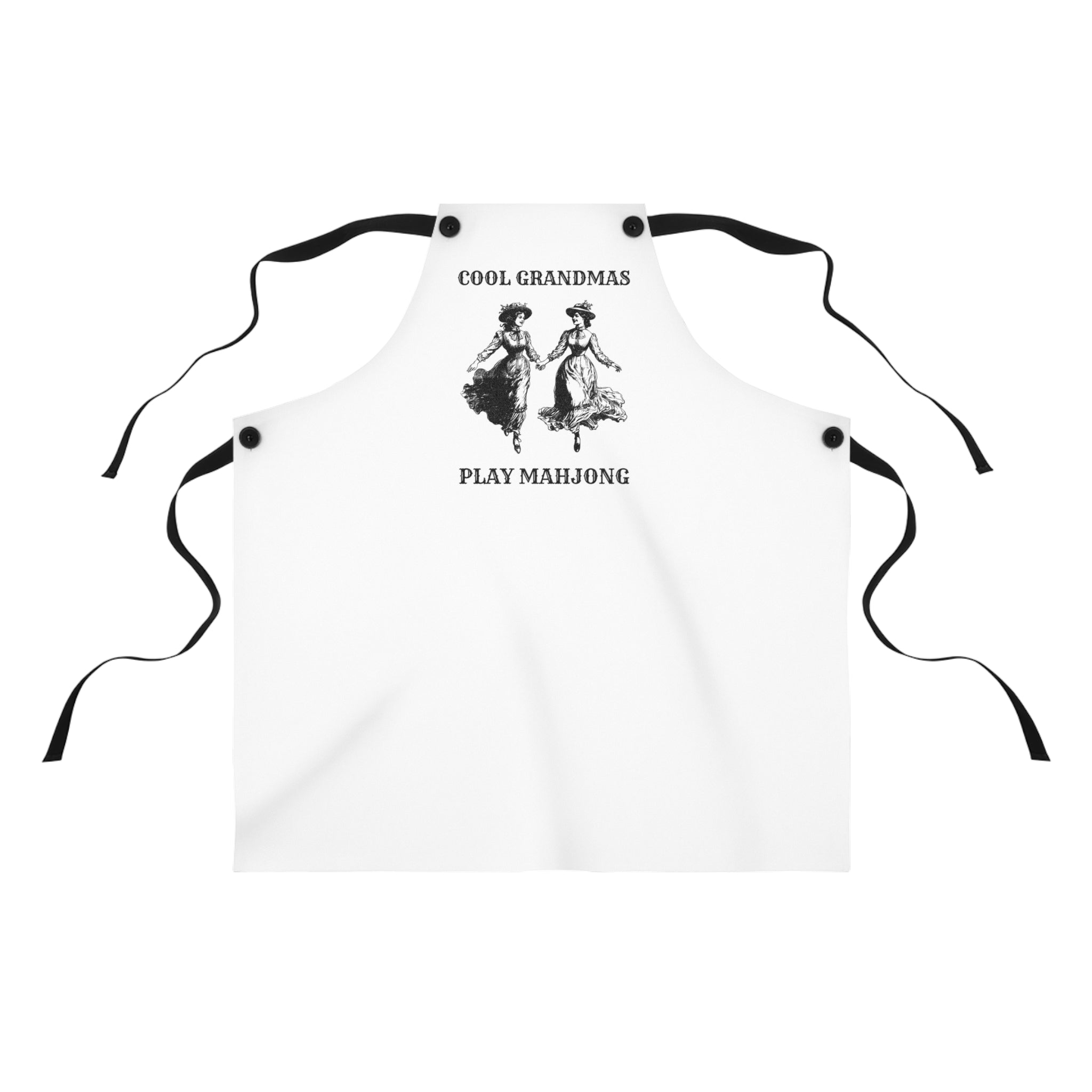 Apron - Cool Grandmas Play Mahjong Secondary image