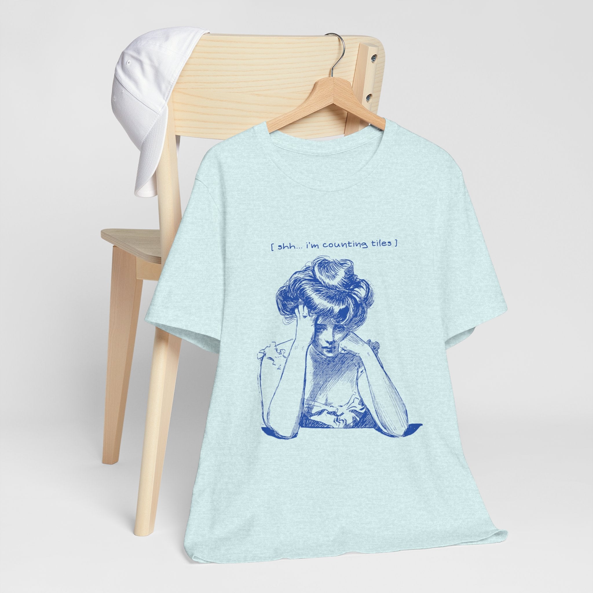 T-Shirt - Shh… I’m Counting Tiles (Bella+Canvas - Unisex) Main image