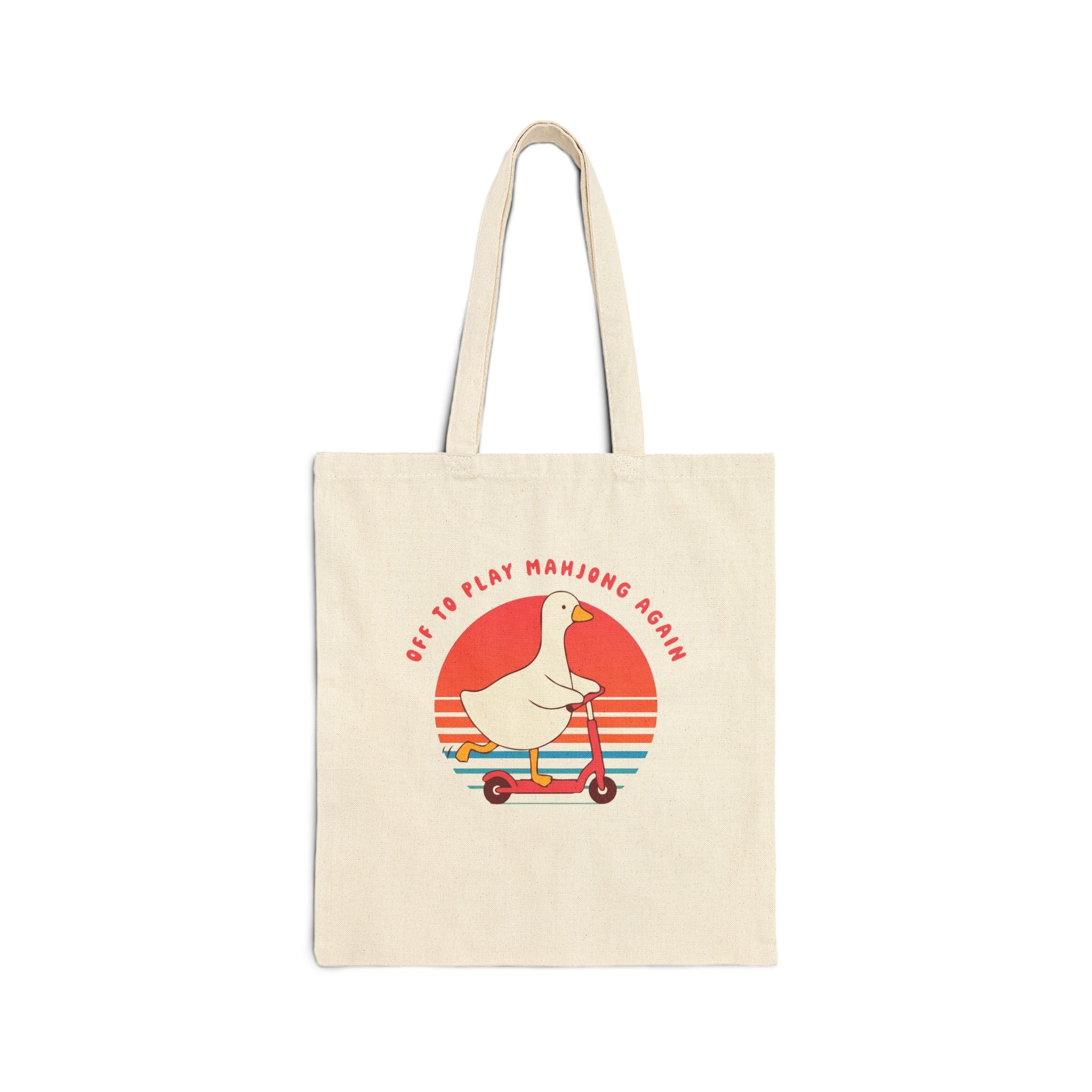 Tote Bag - Off to Play Mahjong Again- Silly Goose Collection Main image