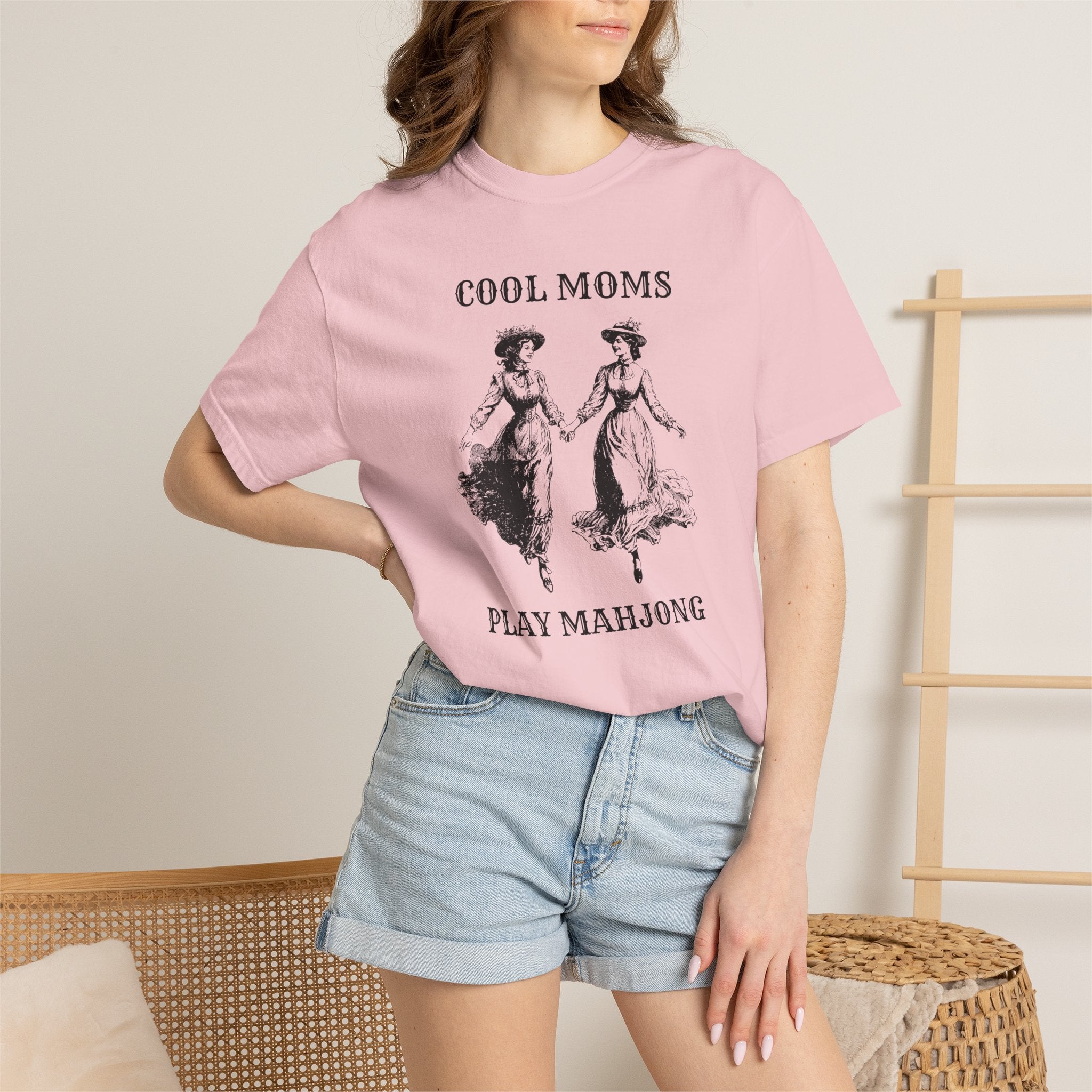 T-Shirt - Cool Moms Play Mahjong (Comfort Colors - Unisex)