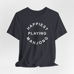 T-Shirt - Happiest Playing Mahjong (Bella+Canvas - Unisex)