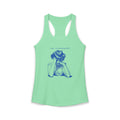 Women's Racerback Tank - Shh...I'm Counting Tiles