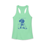 Women's Racerback Tank - Shh...I'm Counting Tiles