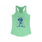 Women's Racerback Tank - Shh...I'm Counting Tiles