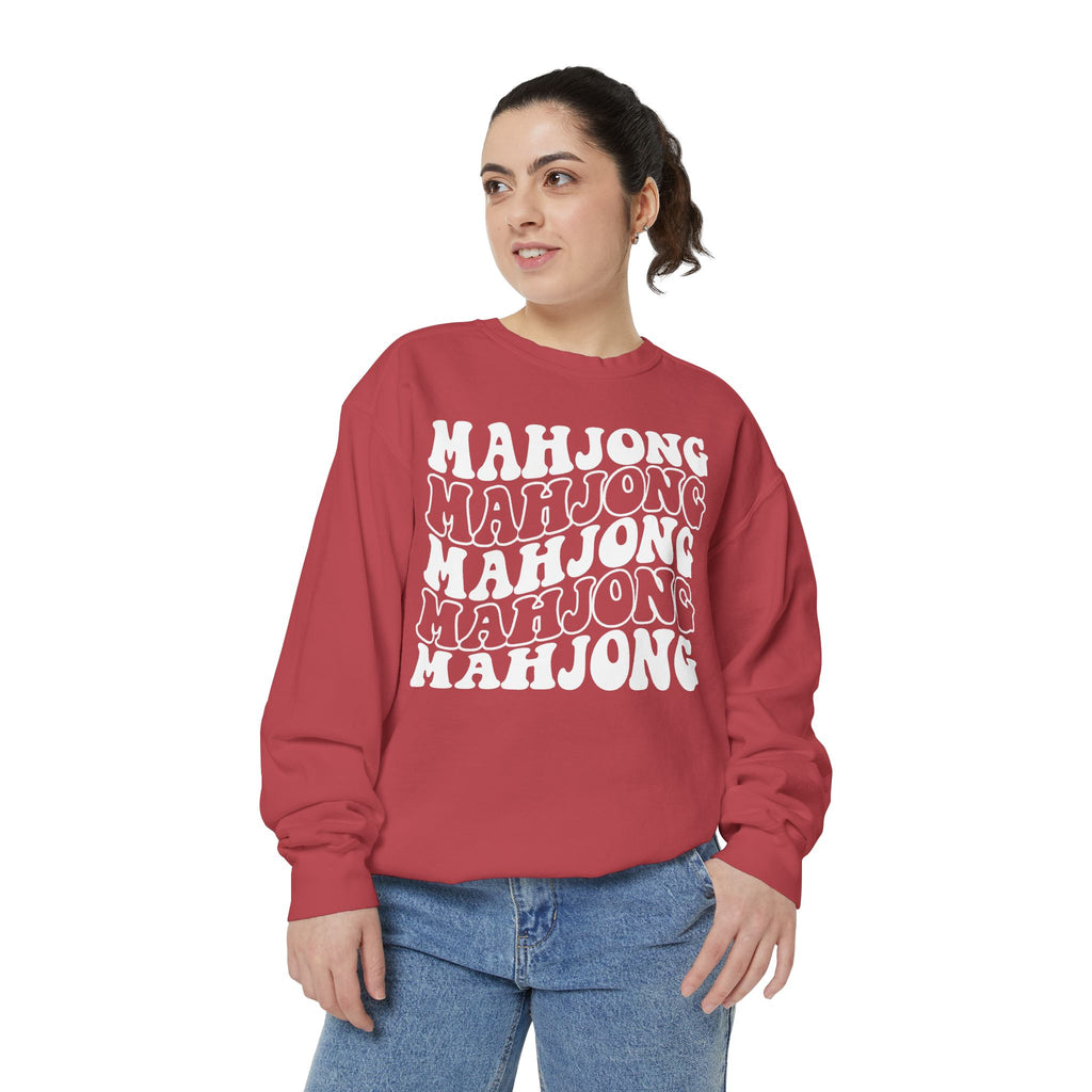 Crewneck Sweatshirt - Mahjong Retro Stack