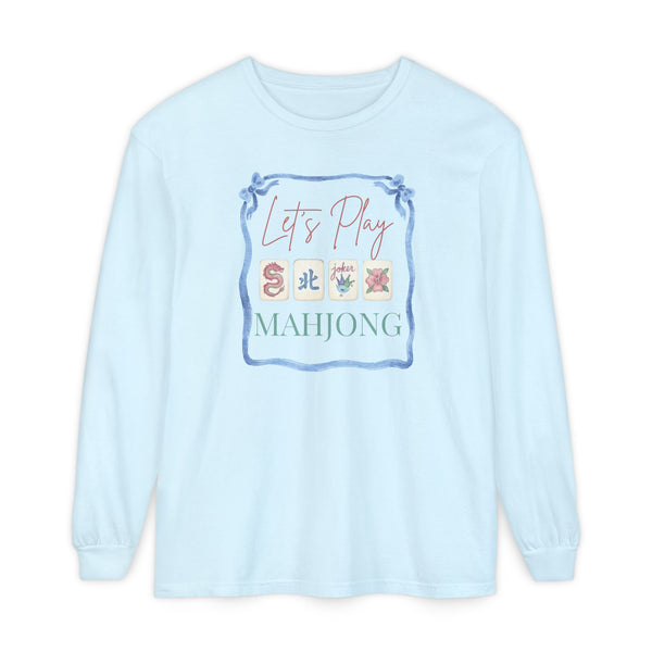 Long Sleeve T-Shirt - Let's Play Mahjong