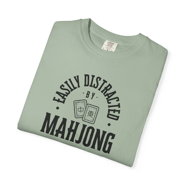 T-Shirt - Easily Distracted by Mahjong (Comfort Colors - Unisex)