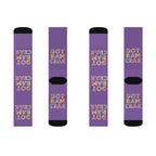 Crew Socks - Purple 'Dot Bam Crak'