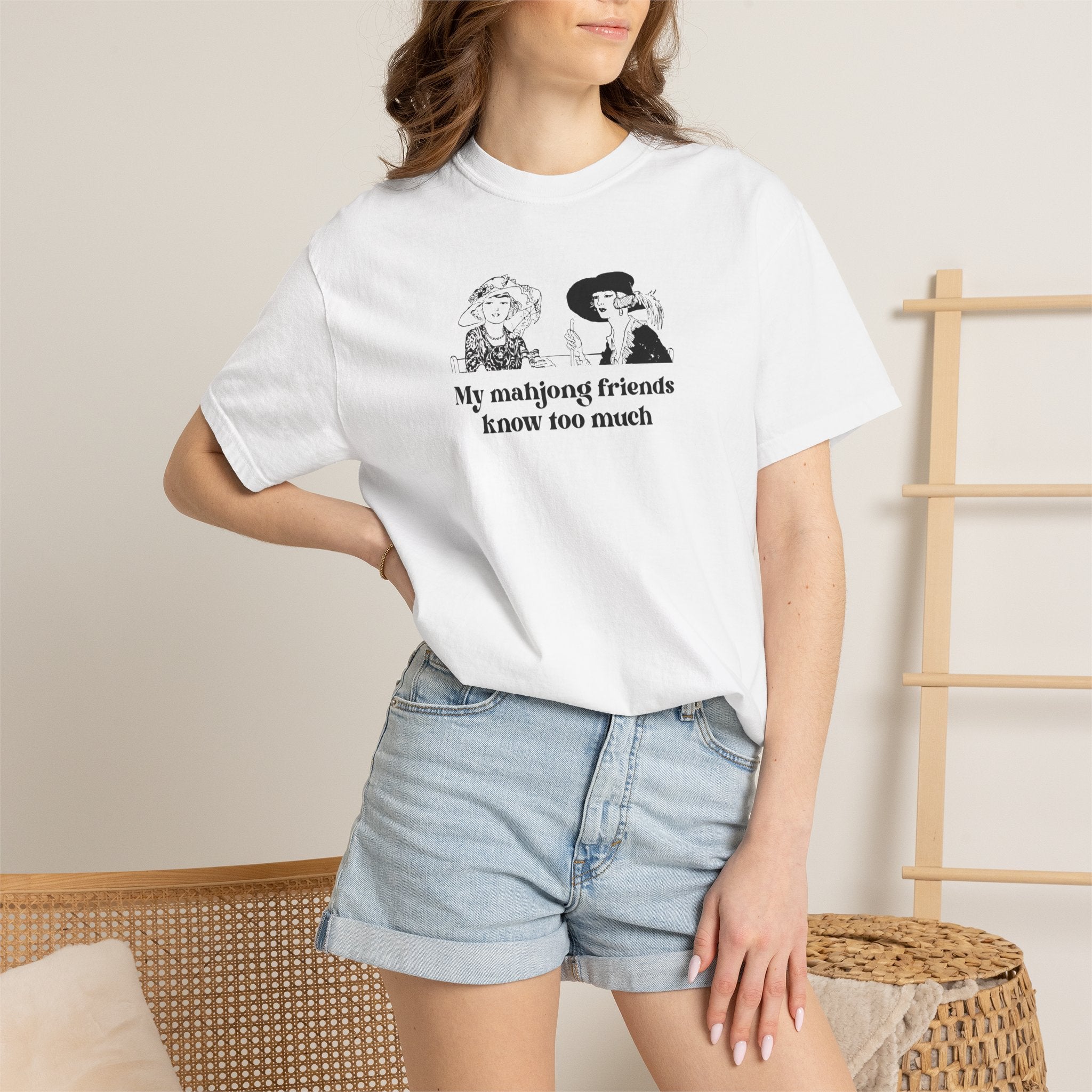 TShirt - My Mahjong Friends Know Too Much (Comfort Colors - Unisex)