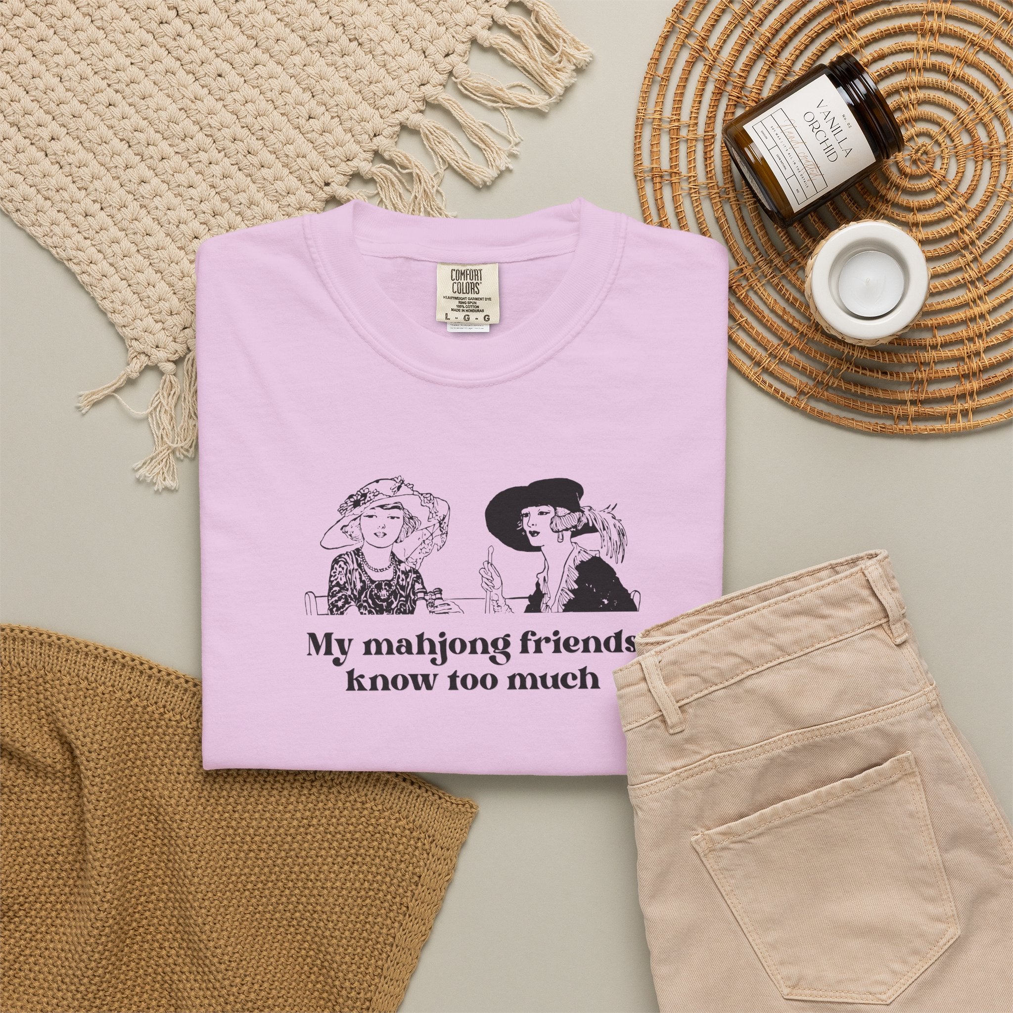 TShirt - My Mahjong Friends Know Too Much (Comfort Colors - Unisex)