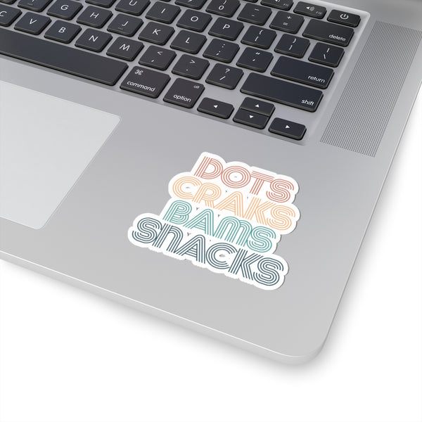 Sticker- DOTS CRAKS BAMS SNACKS