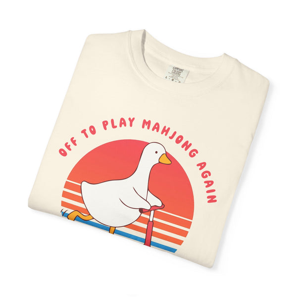 T-Shirt - Off To Play Mahjong Again (Comfort Colors - Unisex)