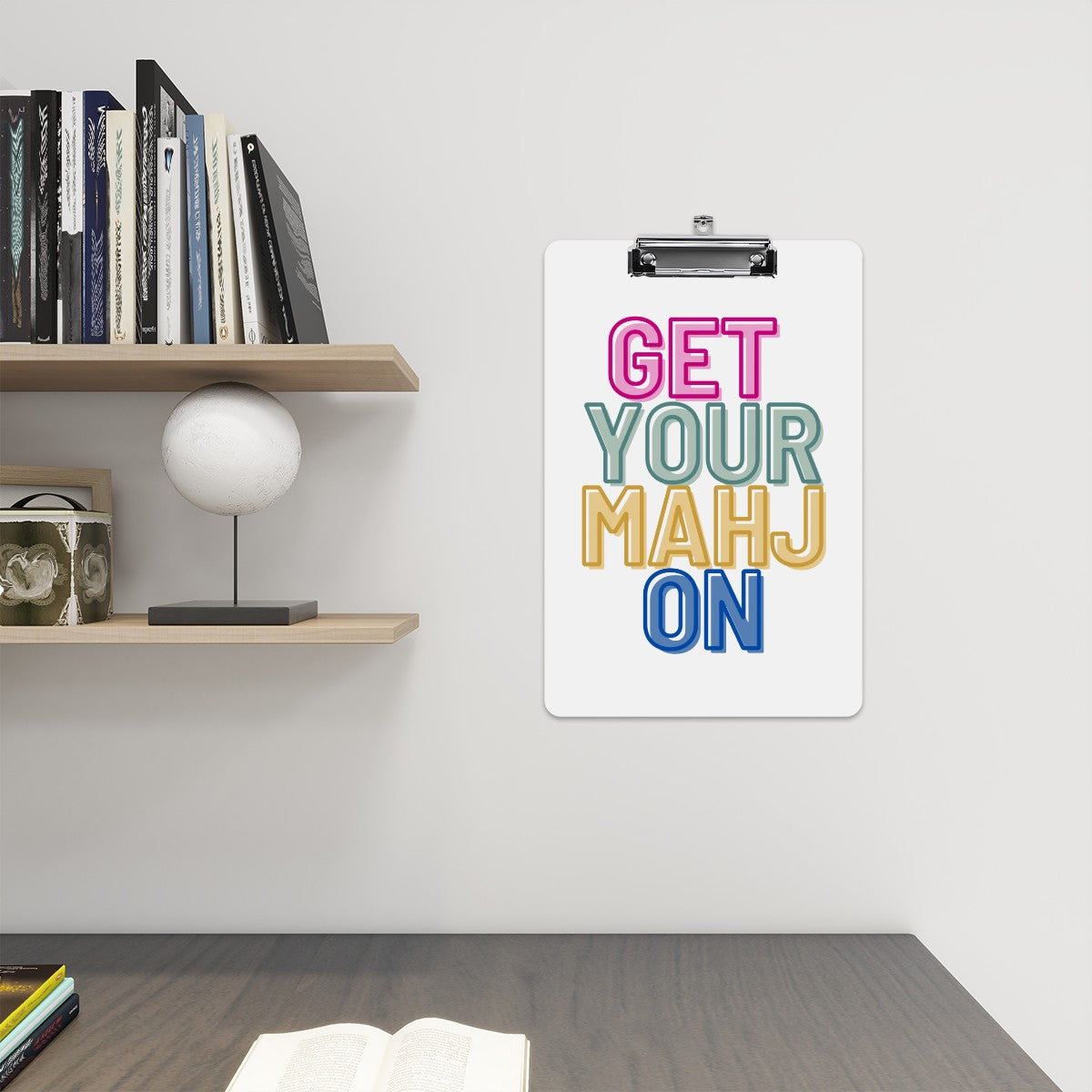 Acrylic Clipboard - Get Your Mahj On