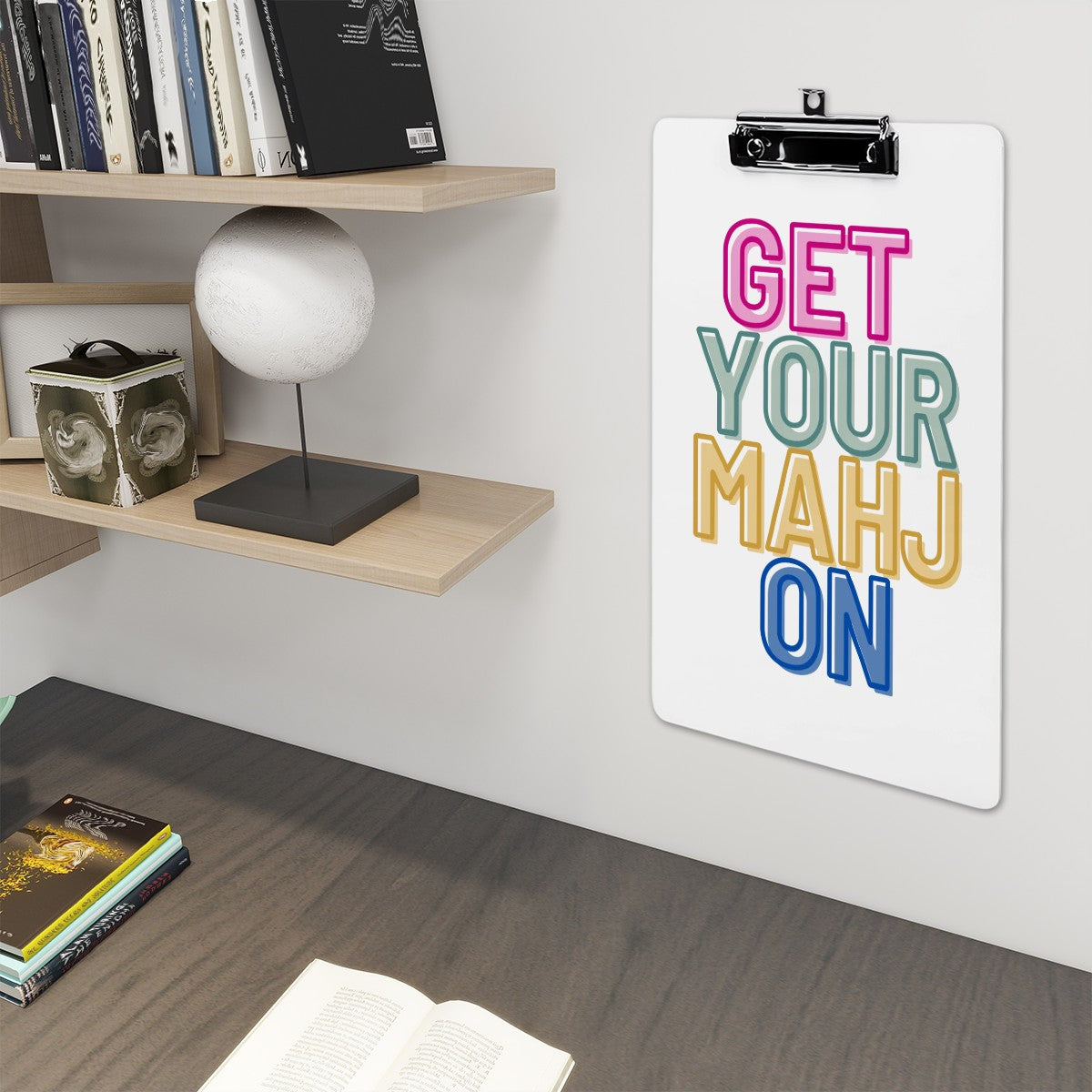 Acrylic Clipboard - Get Your Mahj On Secondary image