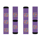 Crew Socks - Purple 'Dot Bam Crak'