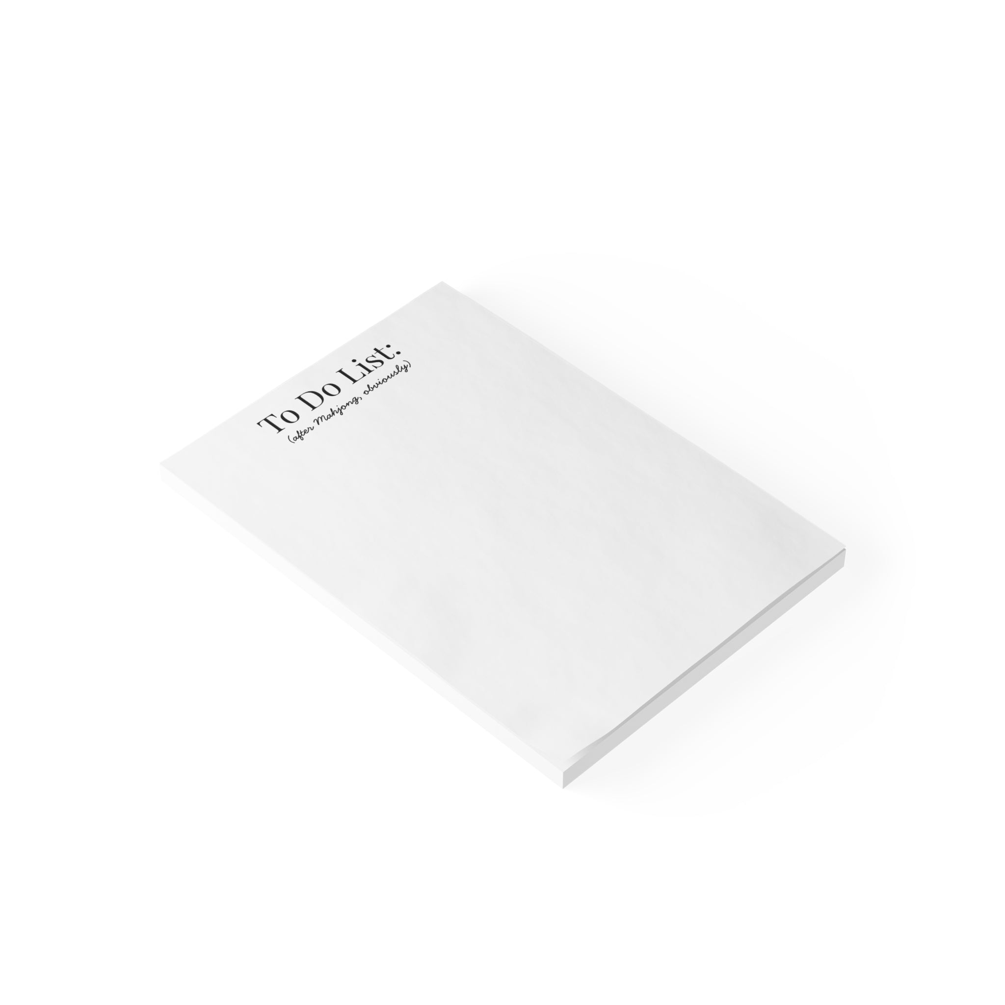 To Do List (after Mahjong, obviously) - Sticky Notes
