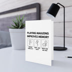 Greeting Card - Playing Mahjong Improves Memory (includes envelope)