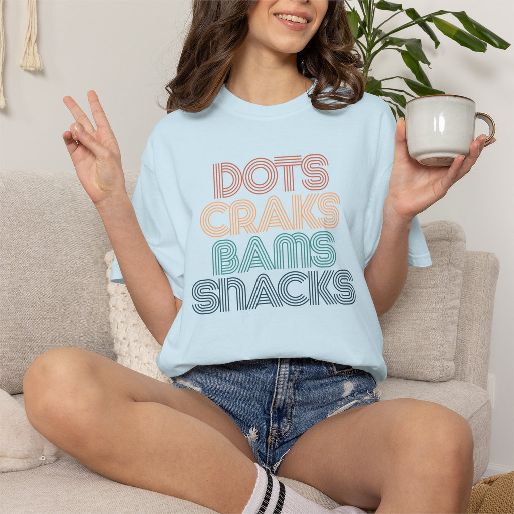 T-Shirt -Dots Craks Bams Snacks (Comfort Colors - Unisex)