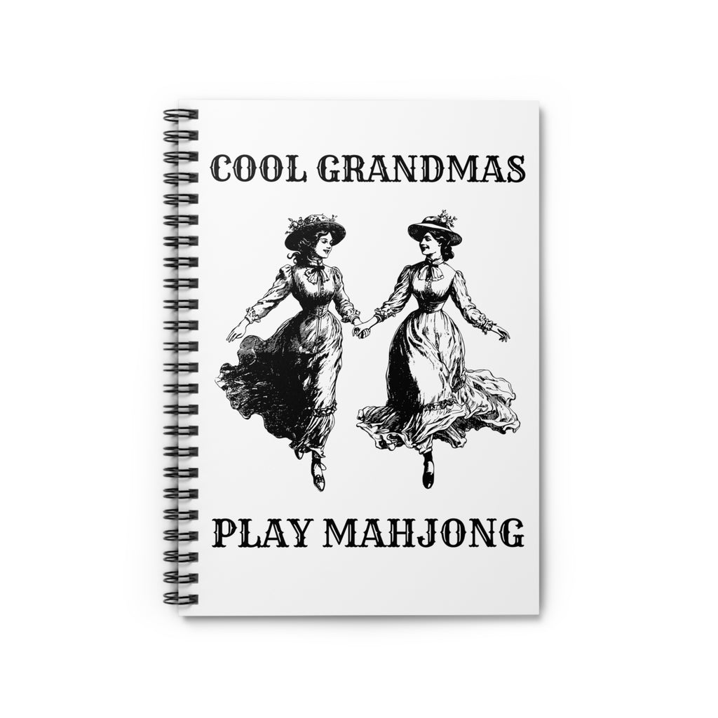Spiral Notebook - Cool Grandmas Play Mahjong