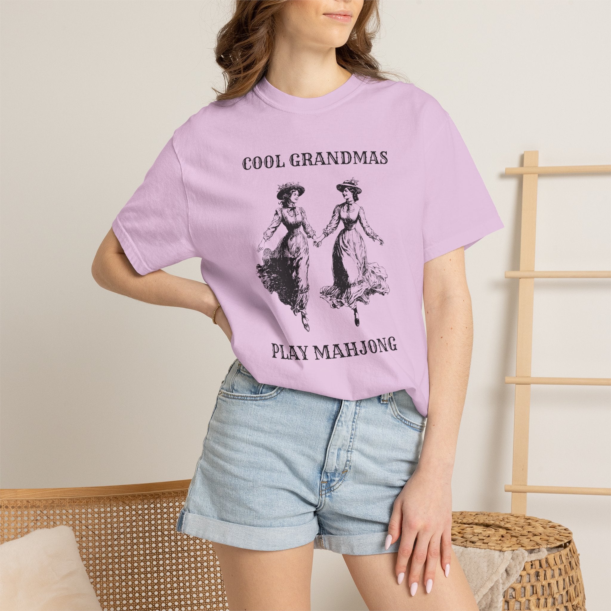 T-Shirt - Cool Grandmas Play Mahjong (Comfort Colors - Unisex)