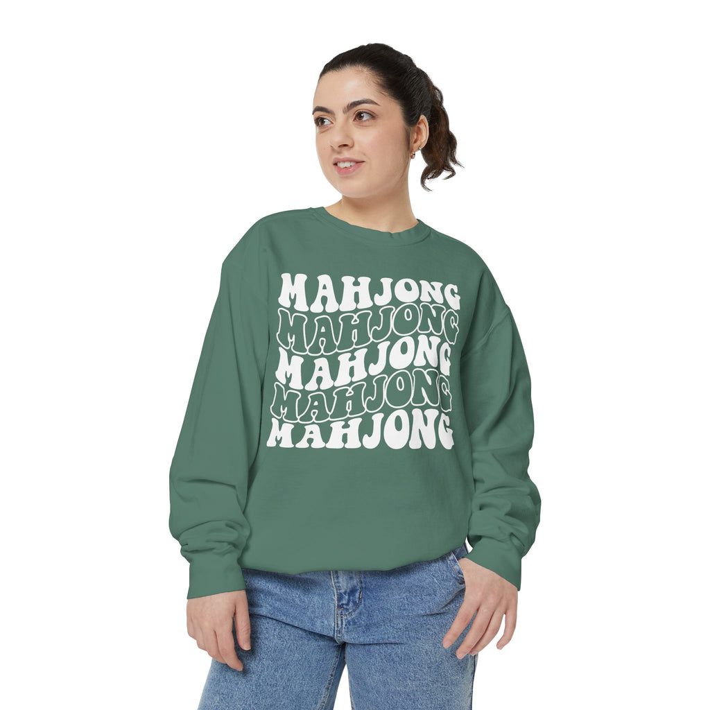 Crewneck Sweatshirt - Mahjong Retro Stack