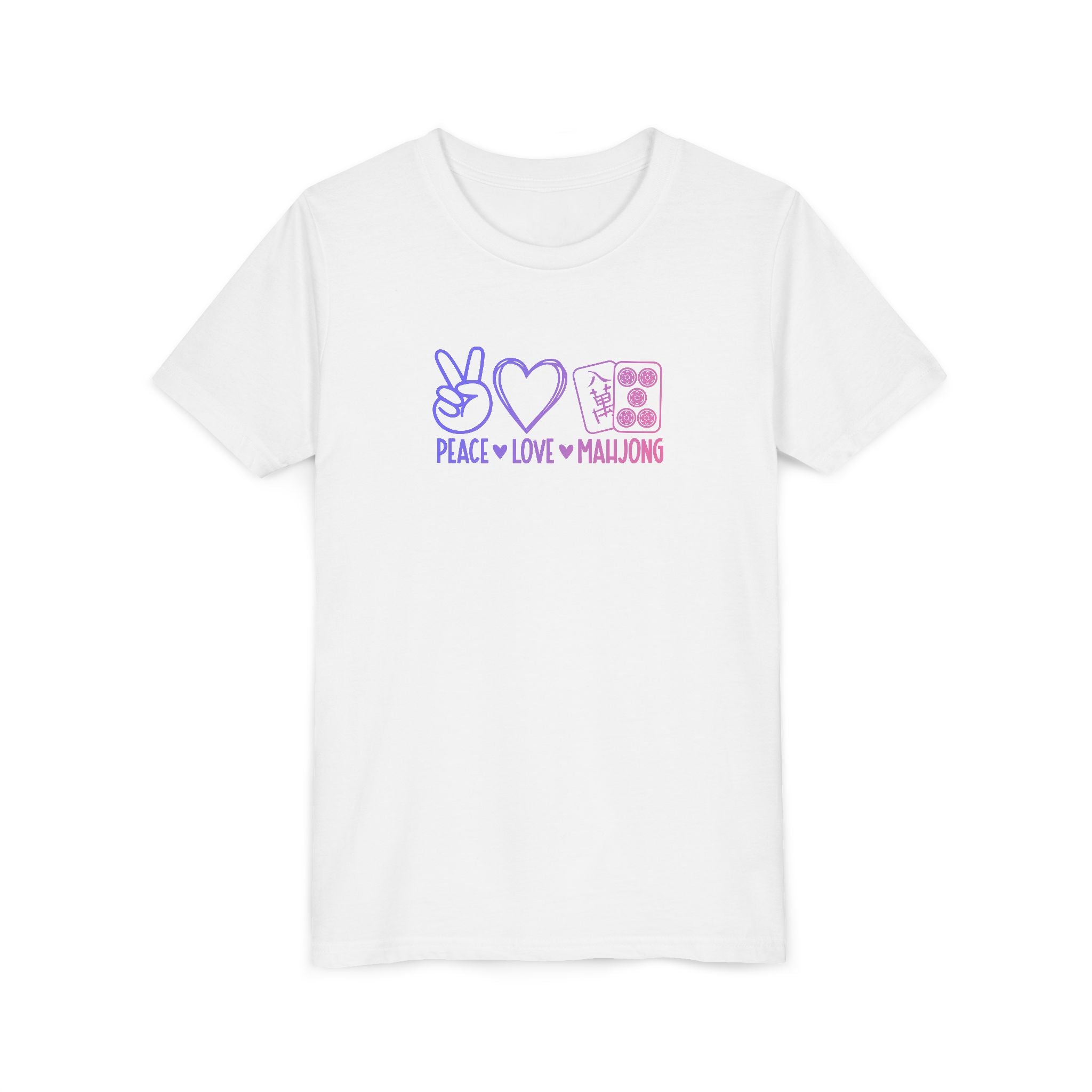 Youth Tee - Peace Love Mahjong