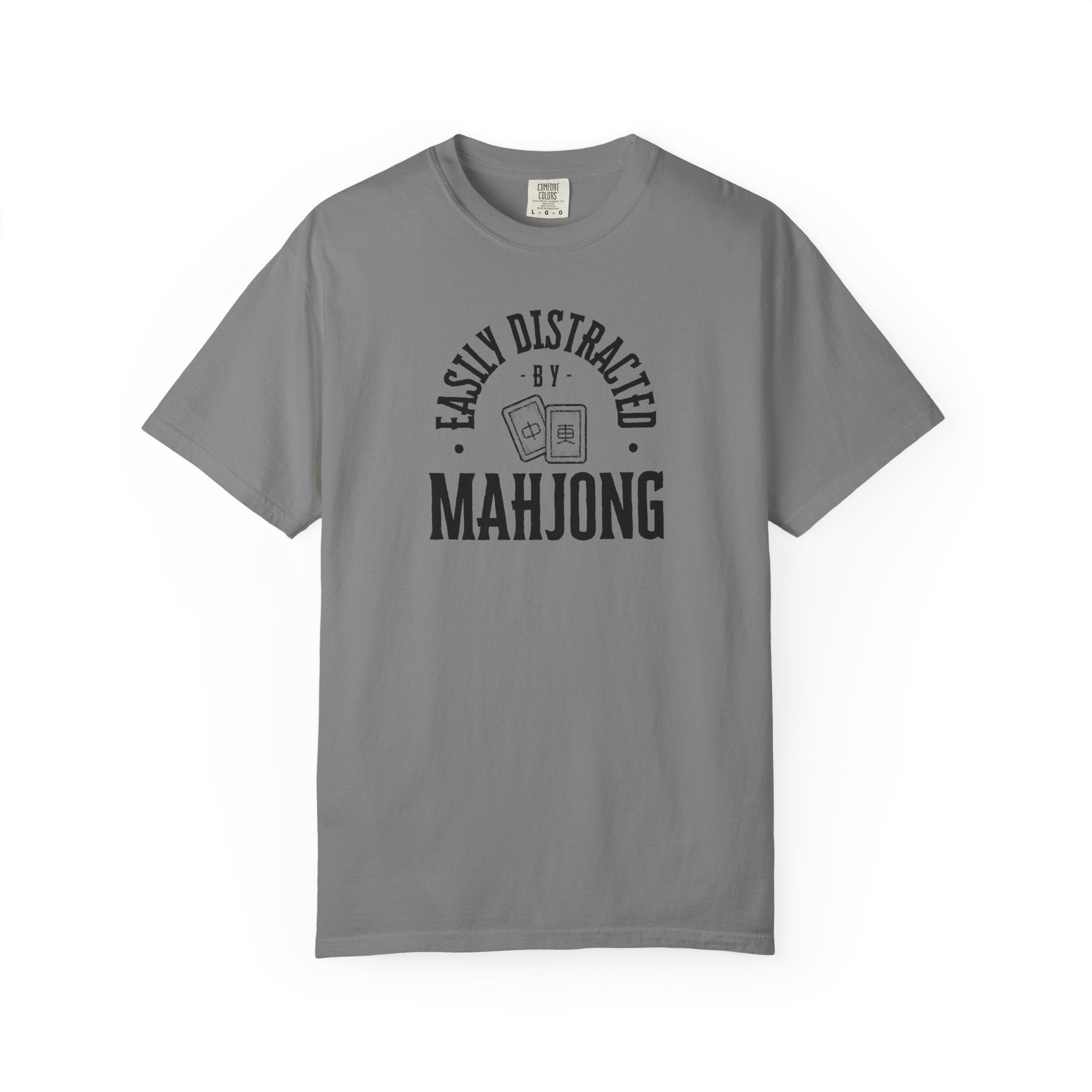 T-Shirt - Easily Distracted by Mahjong (Comfort Colors - Unisex)