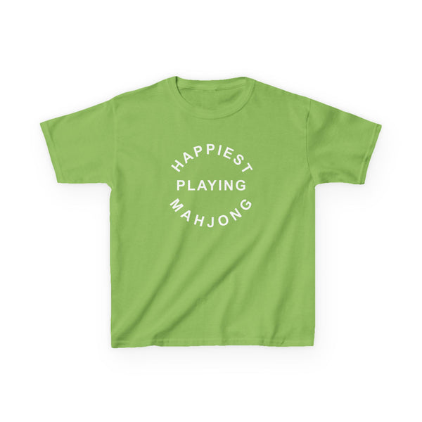 Youth Tee - Happiest Playing Mahjong