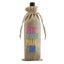 Mahjong Linen Wine Bag "Get Your Mahj On"